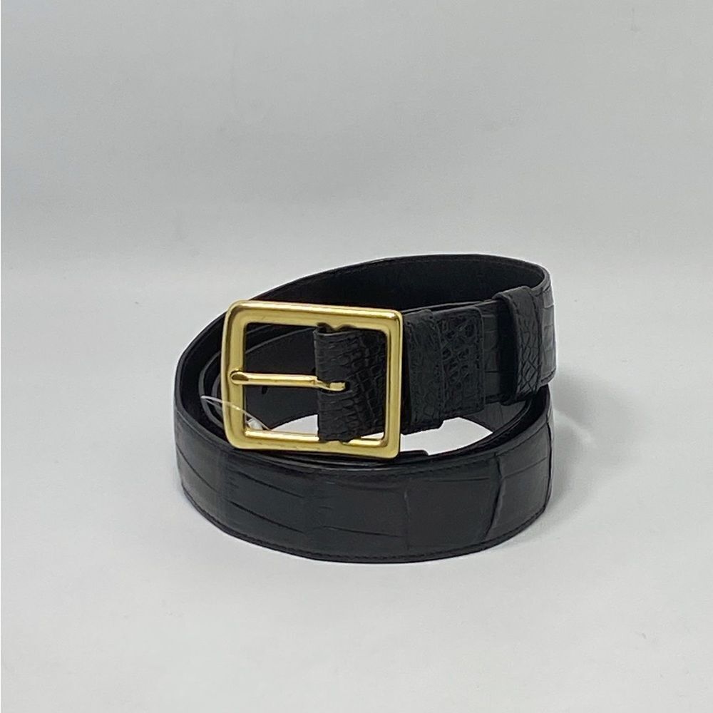 Grace Crocodile Center Bar Casual Adjustable Buckle Belt